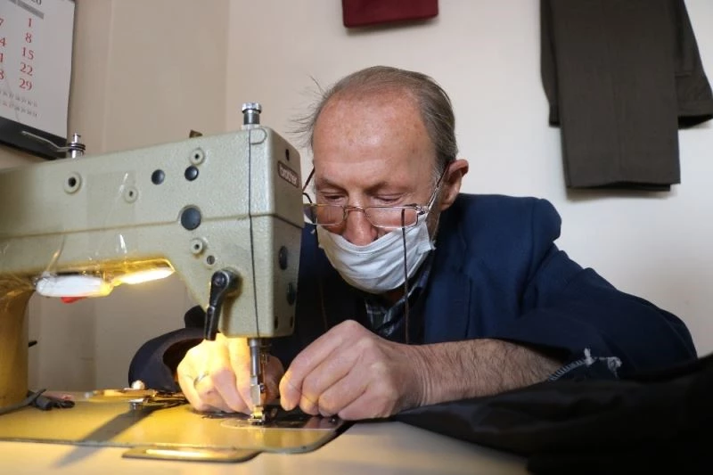 Annesi terzi olursun dedi, 62 yıldır terzilik yapıyor
