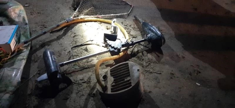 Elektroşok ile balık avlarken suçüstü yakalandılar
