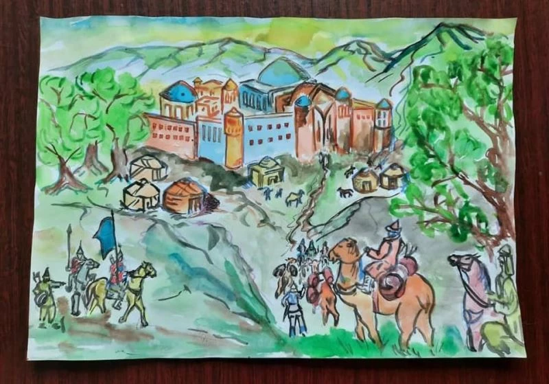 Türk Dünyası kavramının oluşturduğu çağrışımları çocuklar resimledi
