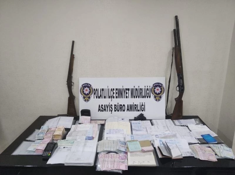 Polatlı’da polis tefeci çetesini çökertti
