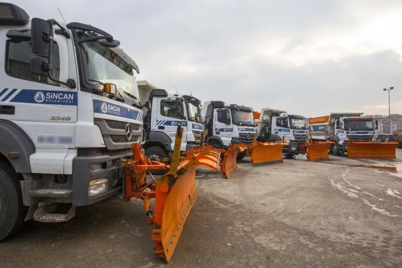 Sincan Belediyesi kış ayları için hazırlıklarını tamamladı
