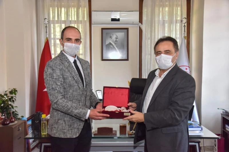 Başkan Şahin’nde kurum müdürlerine hayırlı olsun ziyareti
