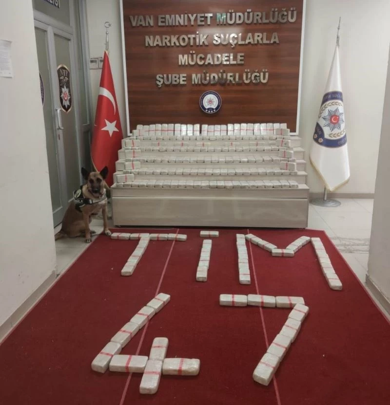 Van’da 103 kilo 515 gram eroin maddesi ele geçirildi

