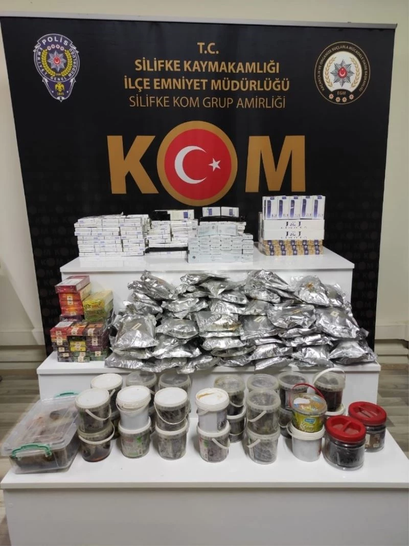 Silifke’de 368 paket gümrük kaçağı sigara ele geçirildi
