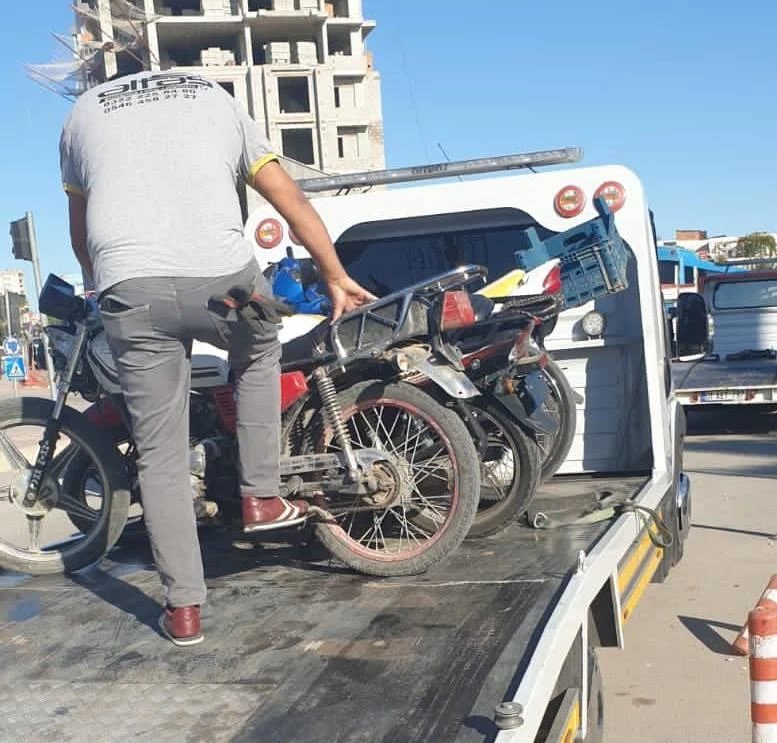 ADANA SARIÇAM’DA PLAKASIZ MOTORSİKLETLERE GEÇİT YOK
