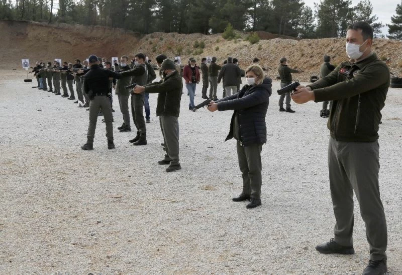 Muğla’da ormancılara silah eğitimi
