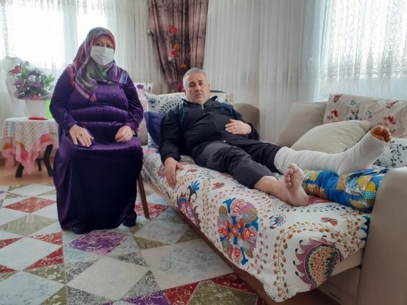 Motosikletlinin çarptığı adam 