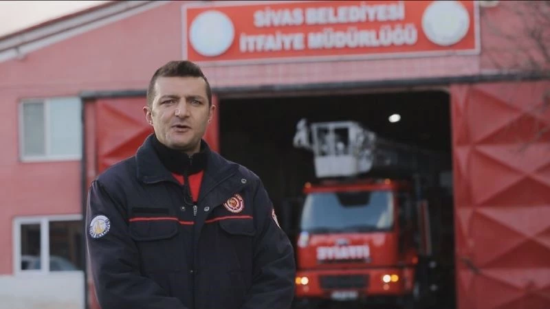 İtfaiye erleri, çektikleri kliple uyardı
