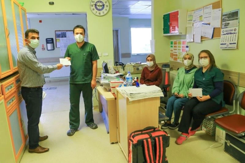 Hadim’de öğrencilerden sağlık çalışanlarına mektup
