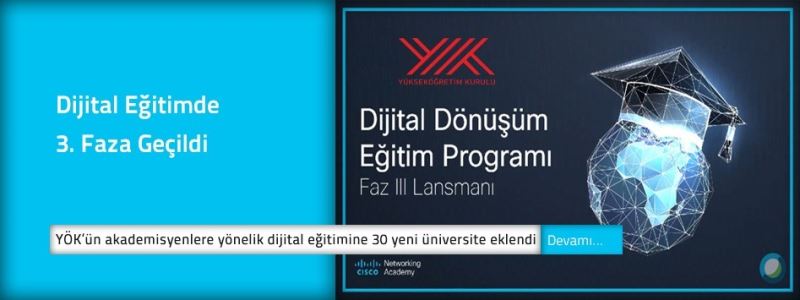 YÖK’ün 24 üniversitede akademisyenlere yönelik dijital eğitimi tamamlandı
