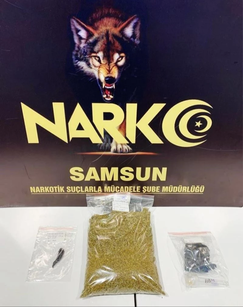 İstanbul’dan Samsun’a uyuşturucu getirirken yakalandı
