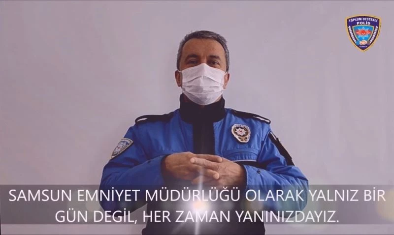 Samsun polisinden engellilere ‘her zaman yanınızdayız’ mesajı
