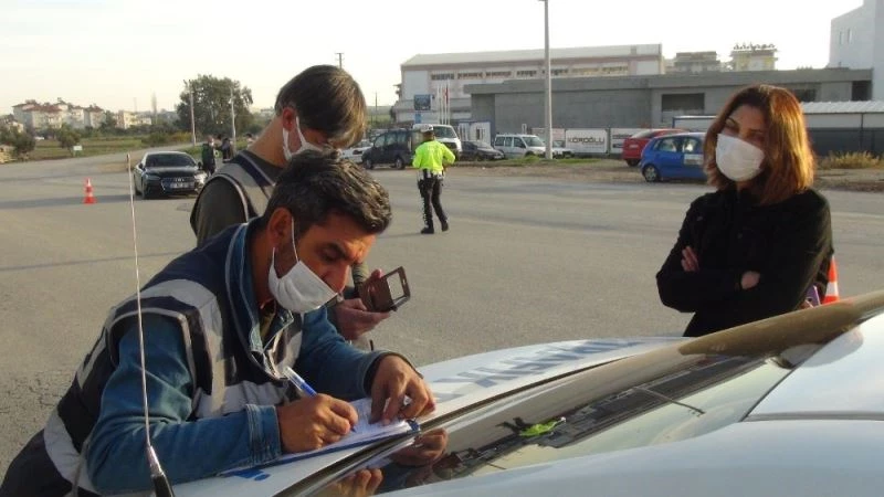 Kısıtlamada polise yakalanınca 
