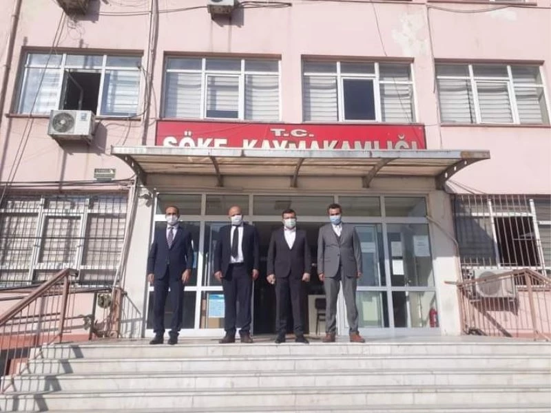 İlçe Kaymakamları, Söke Kaymakamı Zeybek ile görüştü
