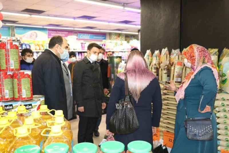 Vali Yardımcısı Yılmaz, fiyat artışlarına karşı denetim yaptı
