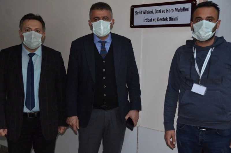 Şehit yakınları ve gaziler için hastanede VİP hizmet
