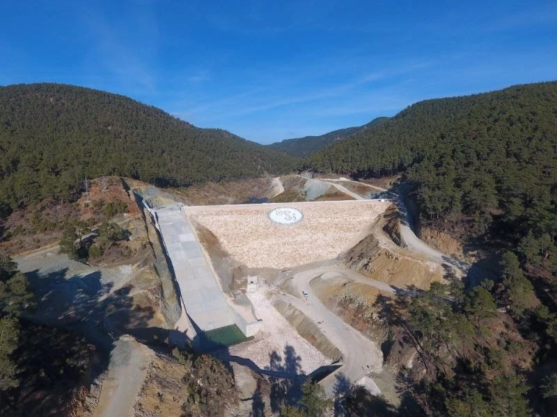 Tavşanlı Kışlademirli barajında su tutulmaya başlandı
