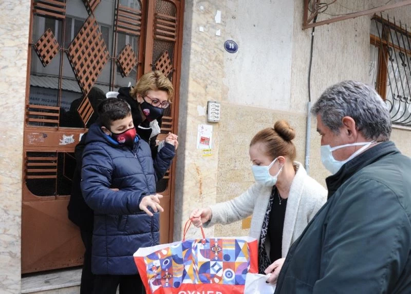 Başkan Çalkaya, engelli çocukları unutmadı
