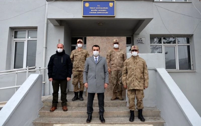 Kaymakam Çelik, jandarma karakolunu ziyaret etti
