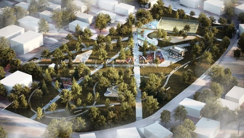 Cevher Dudayev Parkı ihalesine 5 teklif
