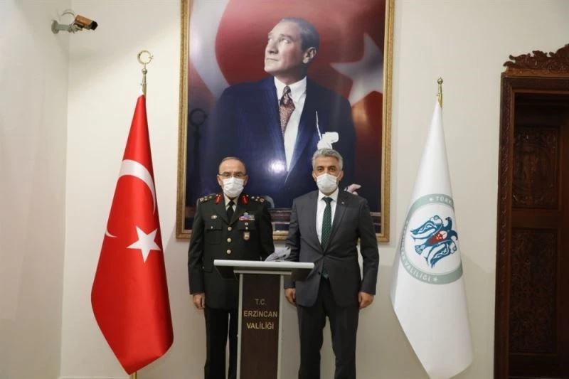 3. Ordu Komutanı Öngay, Vali Makas’a ziyarette bulundu
