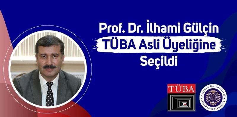 Prof. Dr. İlhami Gülçin Tüba asli üyeliğine seçildi
