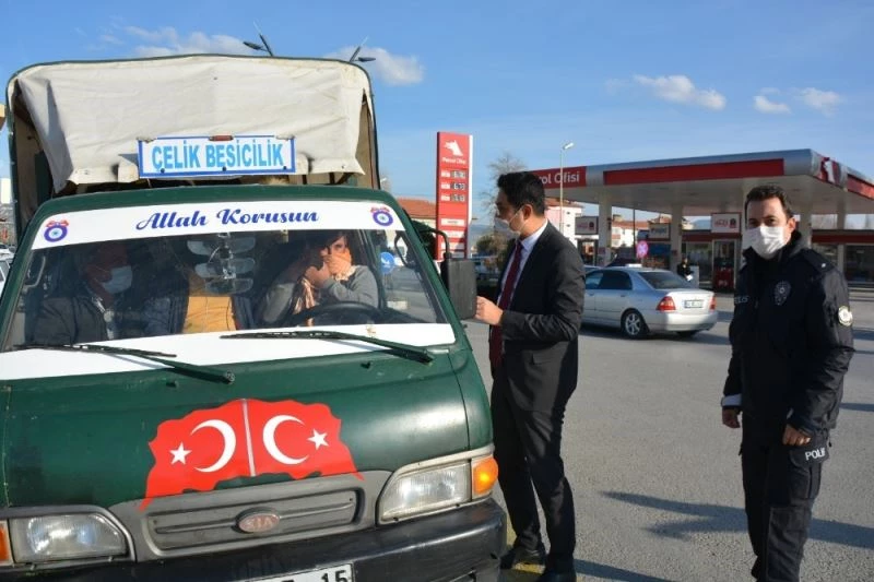 Kaymakamdan ışıksız yaya geçitlerinde denetim
