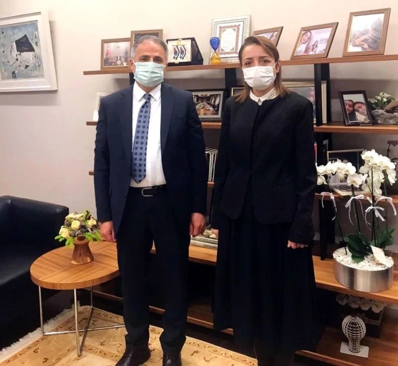 Başkan Bozkurt Başdanışman Oruç’u ziyaret etti
