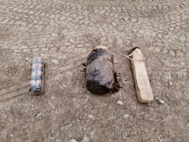 Teröristlerce toprağa tuzaklanan bir adet EYP ele geçirildi
