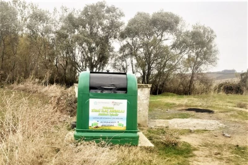 Zirai atık kutuları yedi mahalleye daha yerleştirildi
