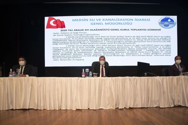 MESKİ’nin 2021-2023 dönemi bütçe tasarısı kabul edildi
