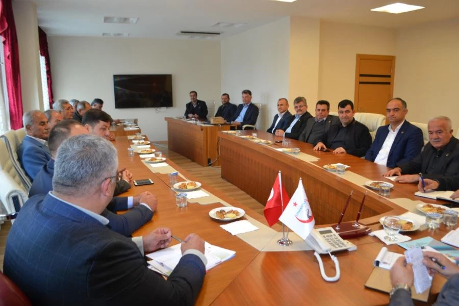 MERKEZ KÖY MUHTARLAR TOPLANTISI YAPILDI