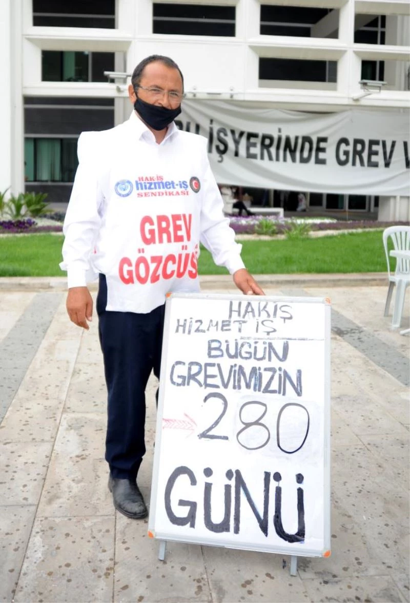 Antalyalı işçi, tek başına 280 gündür grevde