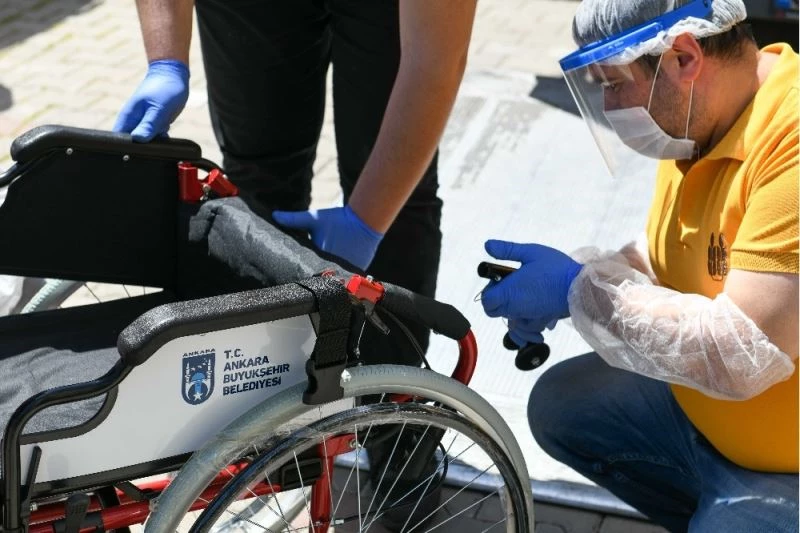 Engelliler haftasına özel tekerlekli sandalye desteği
