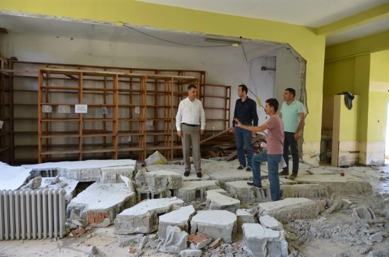 Orman Bölge Müdürü Akduman, onarım çalışmalarını inceledi
