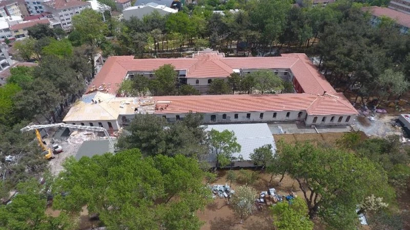 Tarihi Hadımköy Askeri Hastanesi’nde restorasyon çalışmalarında sona yaklaşıldı
