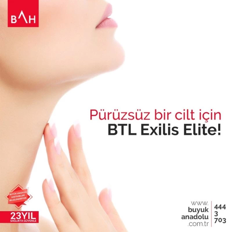 Pürüzsüz bir cilt için BTL exilis elite
