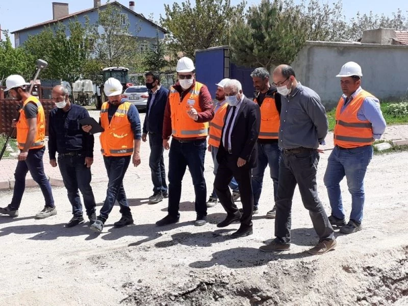 Kaman ilçesinde,  altyapı yenileme çalışmaları başlatıldı
