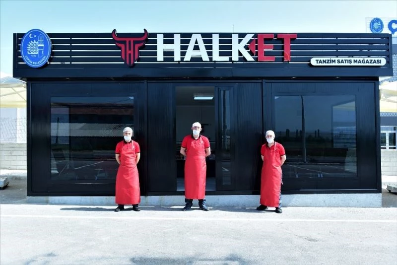 HalkEt mağazasında et satışına başladı
