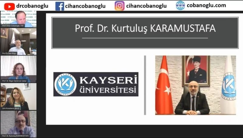 Kayseri Üniversitesi Rektörü, Online Düzenlenen “Rektörler Paneline” Katıldı
