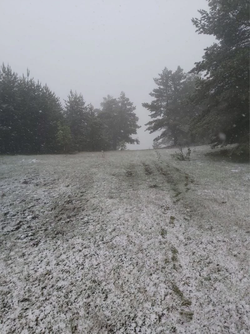 Kastamonu’da Mayıs sonlarında kar sürprizi
