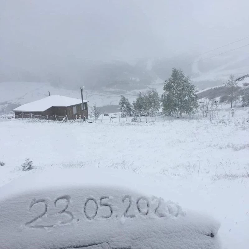 Ordu’da mayısta kar sürprizi
