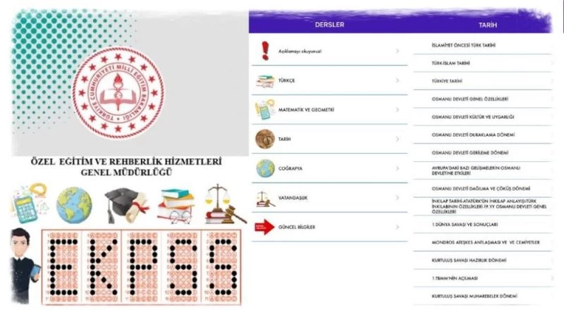 Özel eğitim öğrencilerinin EKPSS’ye hazırlığı için mobil uygulama
