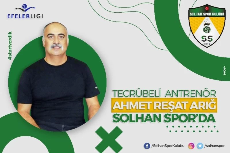 Solhanspor, antrenör Ahmet Reşat Arığ ile anlaşma sağladı

