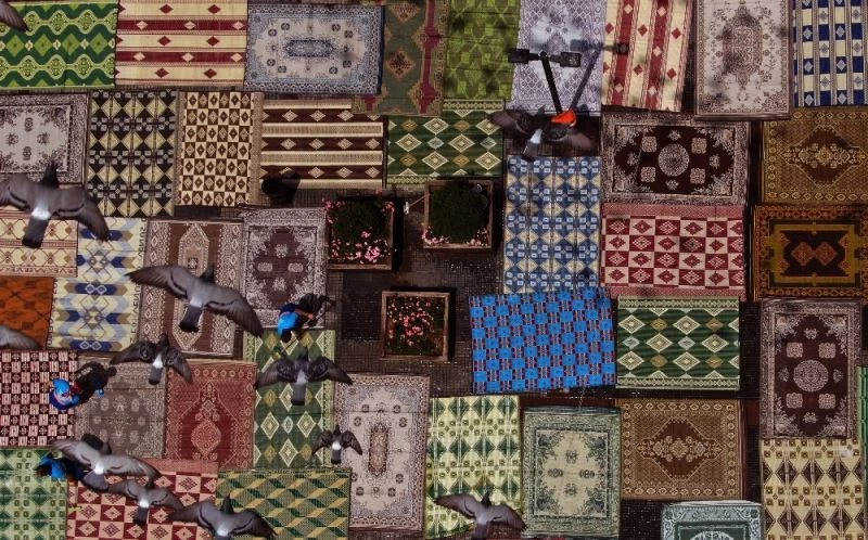 (Özel) Rengarenk hasır kilimler yağlı boya tablolarını aratmadı
