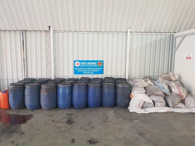 Gümrük Muhafaza ekipleri İskenderun’da 668 litre sahte içki ele geçirdi
