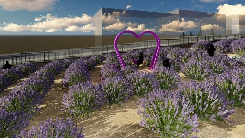 İzmit’te lavantalar içerisinde sosyal yaşam alanı
