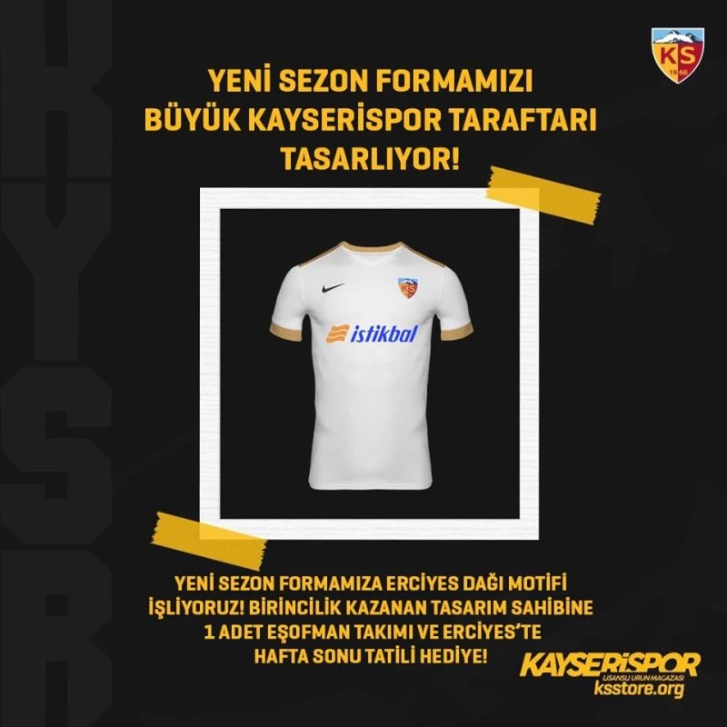 Kayserispor formasını taraftar tasarlayacak

