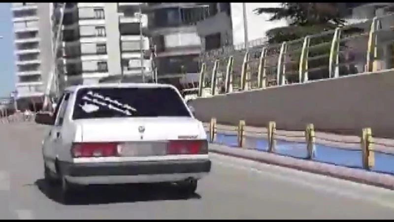Drift yapıp polisten kaçtı, 7 bin 534 lira ceza yedi
