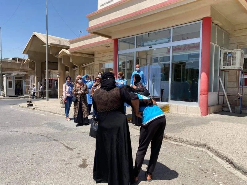 IKBY’de sağlık personelleri grevde
